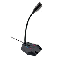 USBスタンドマイク　全指向性 フレキシブルアーム・LEDライティング