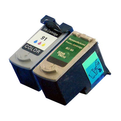 キヤノン用 BC-91/90 リサイクルインク ブラック＋カラー