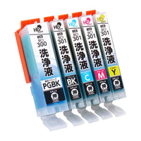 キヤノン用 BCI-301+300/5MP 洗浄カートリッジ 5色セット