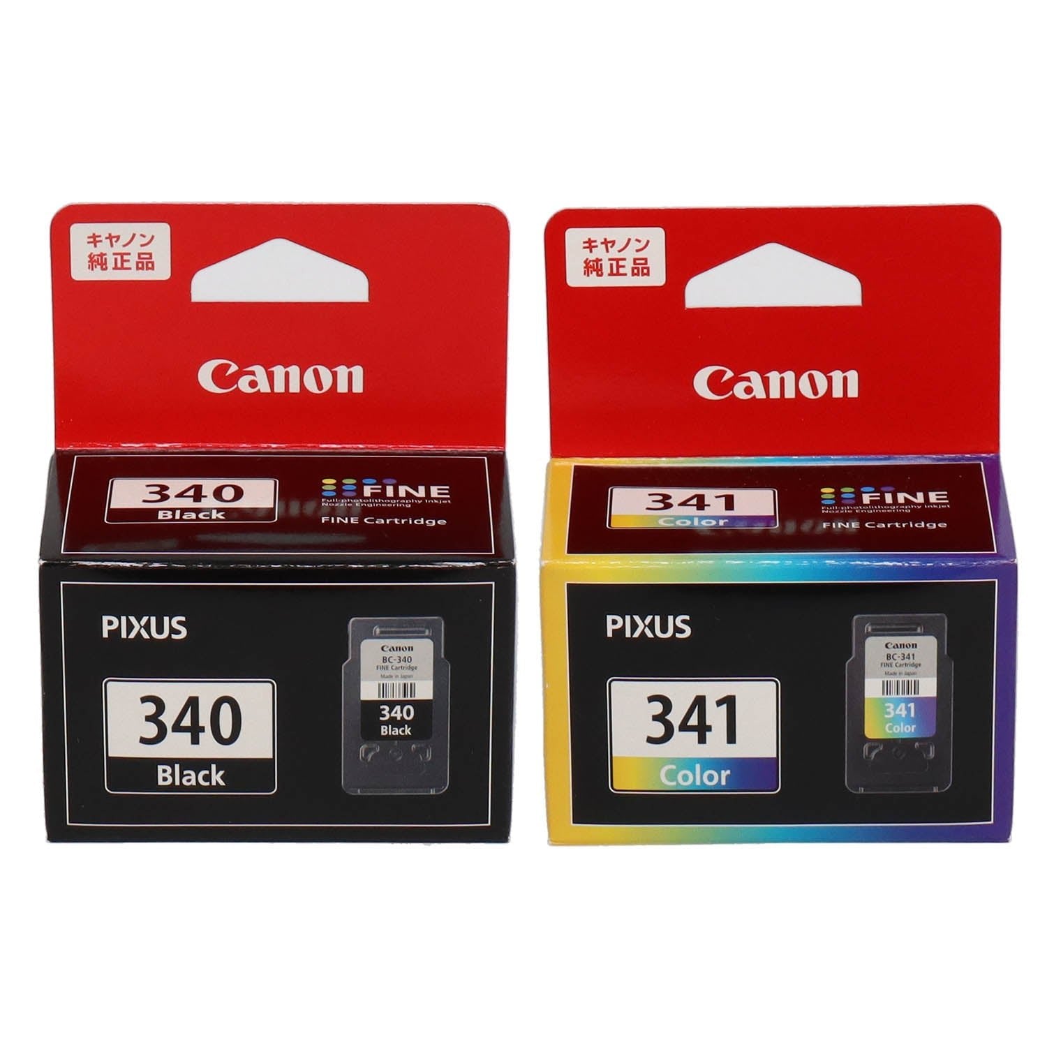 Canon インク BC-340XL ✕ 2 BC-341XL ✕ 2インテリア住まい日用品 