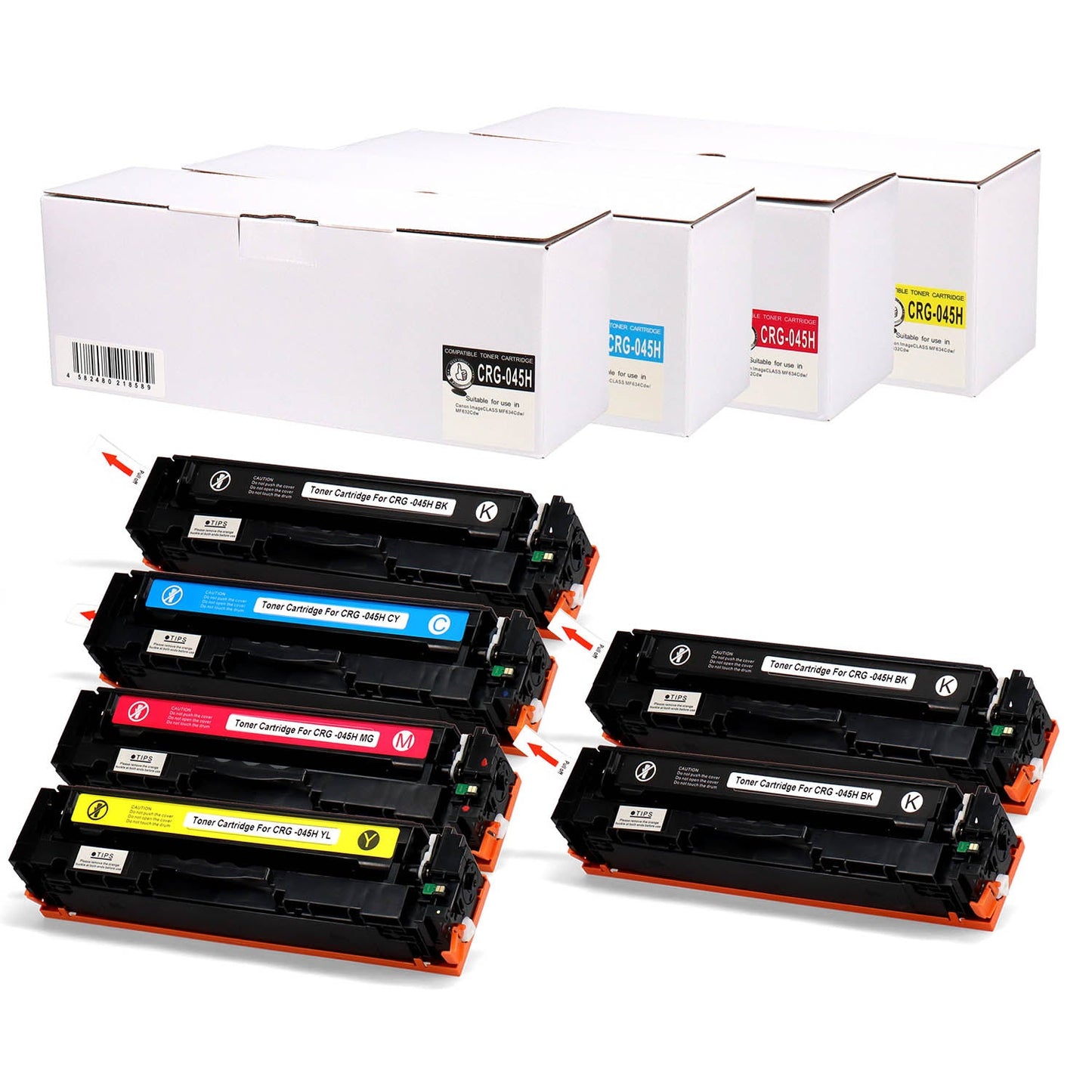 キヤノン用 CRG-045H 互換トナー 4色セット 大容量