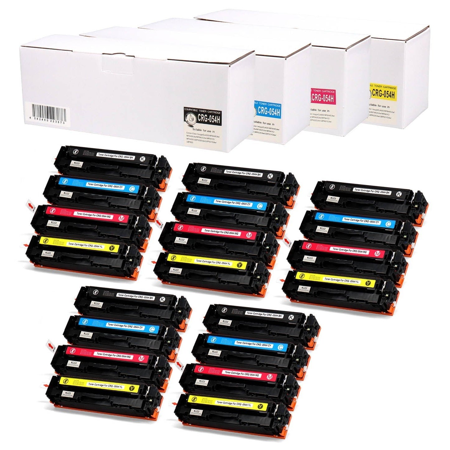 キヤノン用 CRG-054H 互換トナー 4色セット 大容量