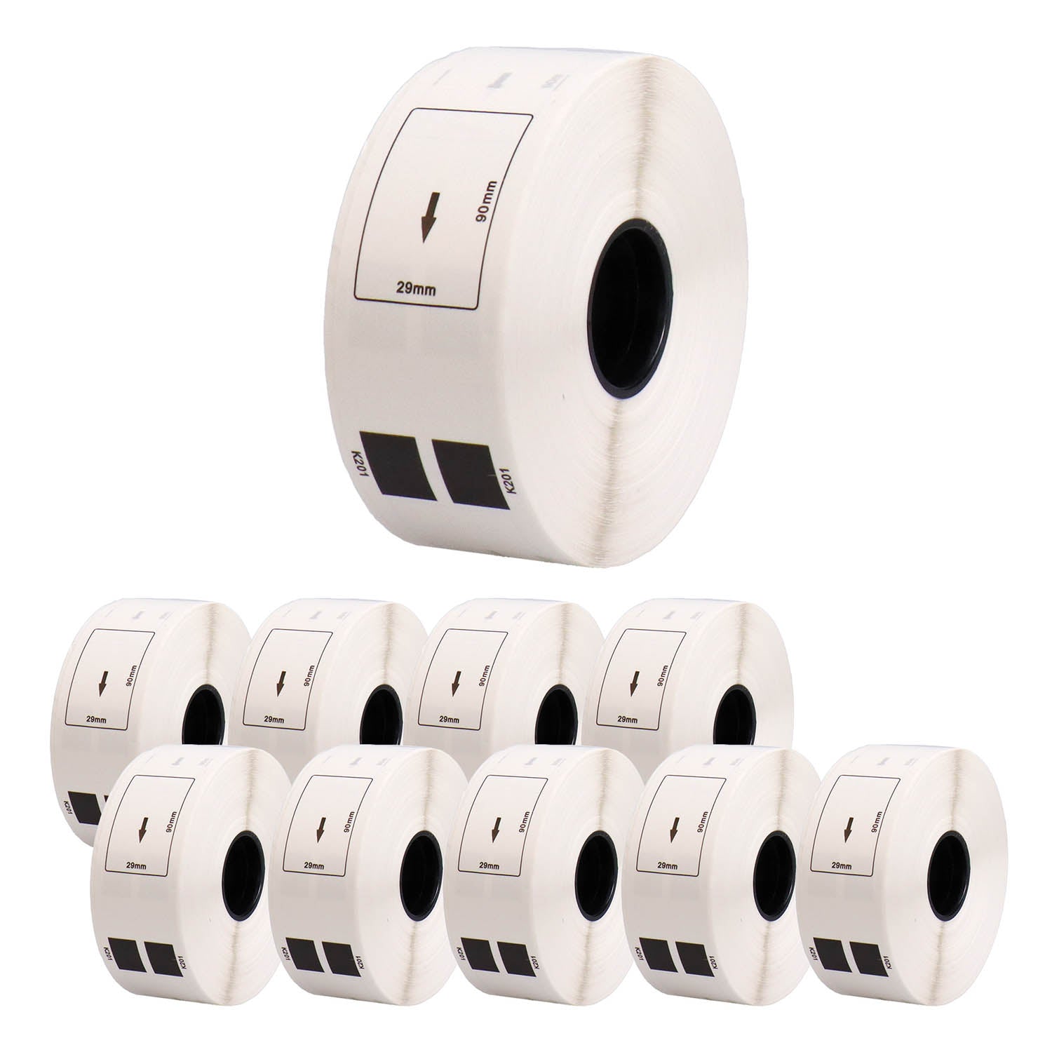 ブラザー用 DK-1201 互換DKプレカットラベル テープ 宛名ラベル