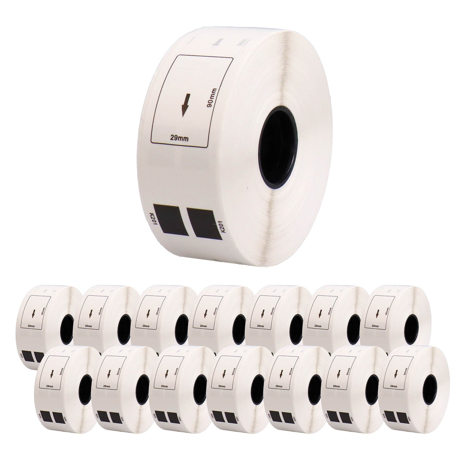 ブラザー用 DK-1201 互換DKプレカットラベル テープ 宛名ラベル