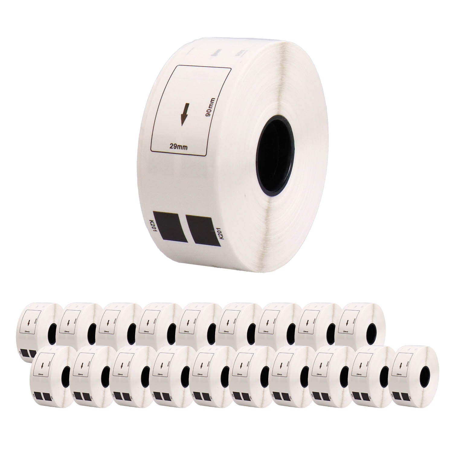 ブラザー用 DK-1201 互換DKプレカットラベル テープ 宛名ラベル