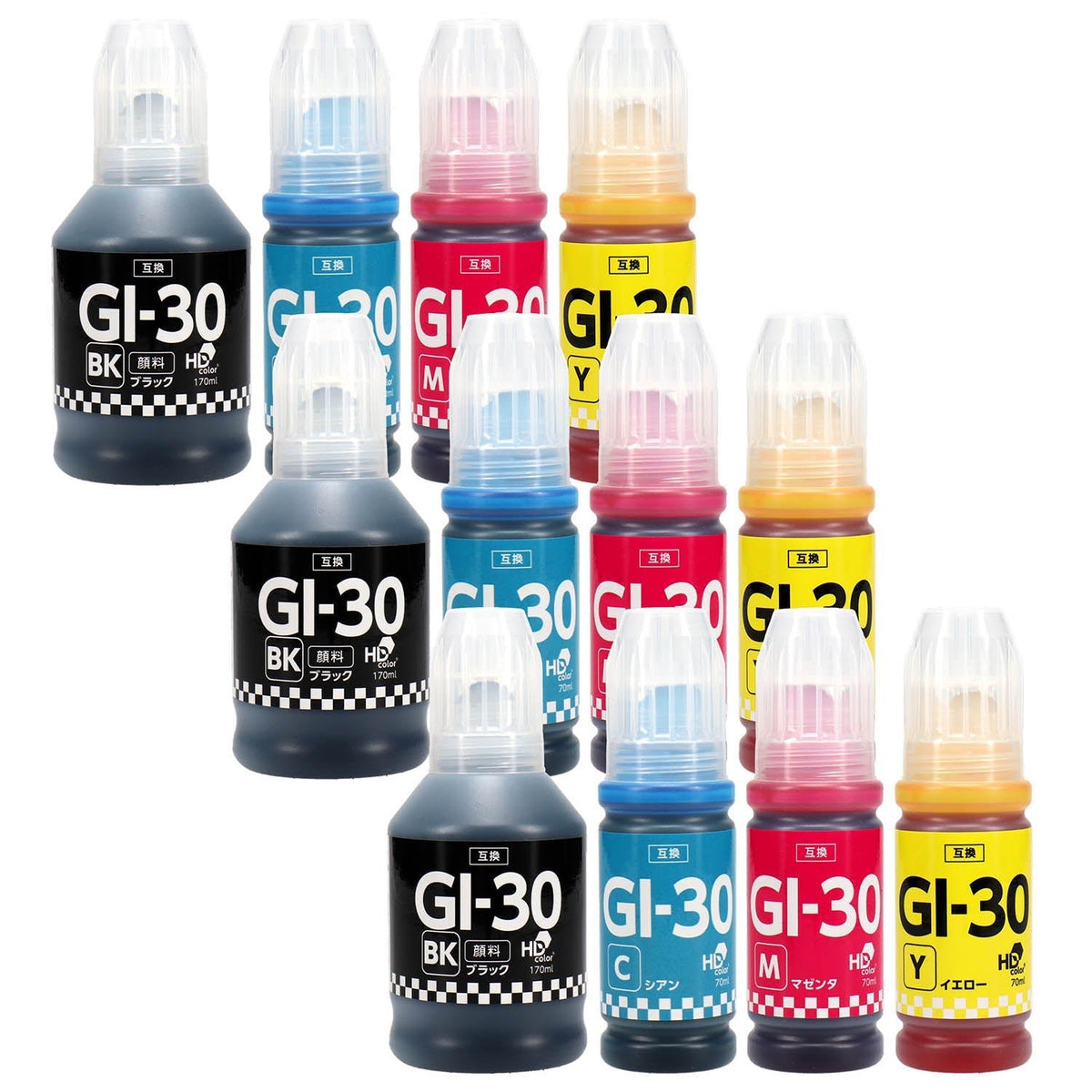 キヤノン用 GI-30 互換インクボトル 4色セット – インクのチップス本店