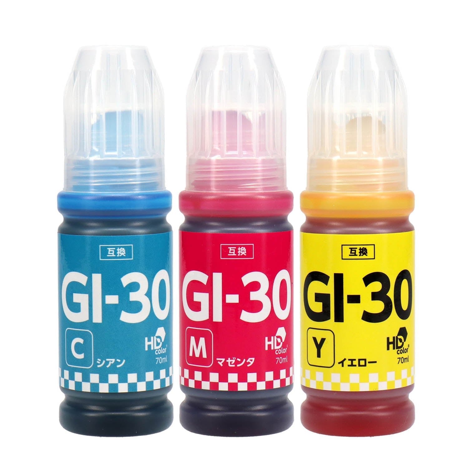キヤノン用 GI-30 互換インクボトル カラー3色