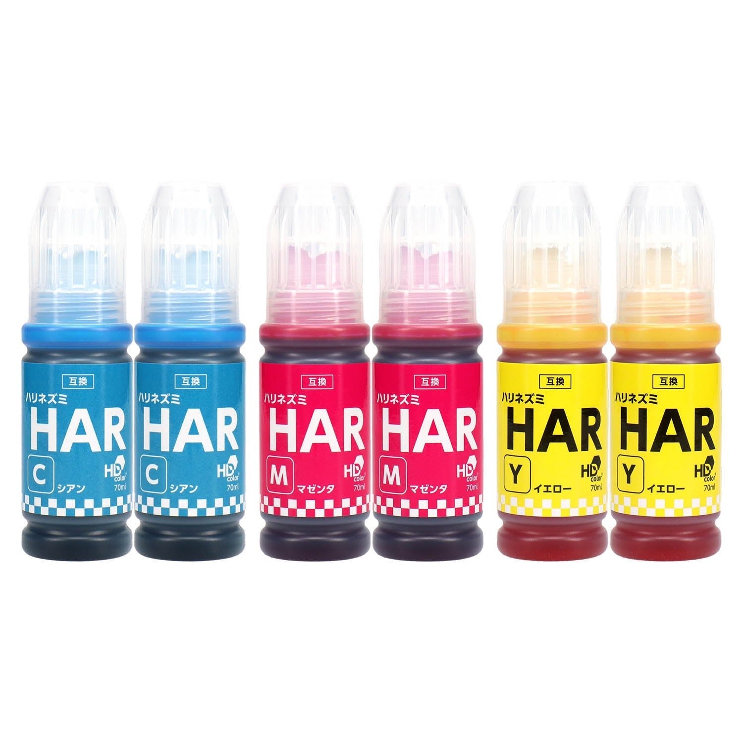 エプソン用 HAR (ハリネズミ) 互換インクボトル カラー3色