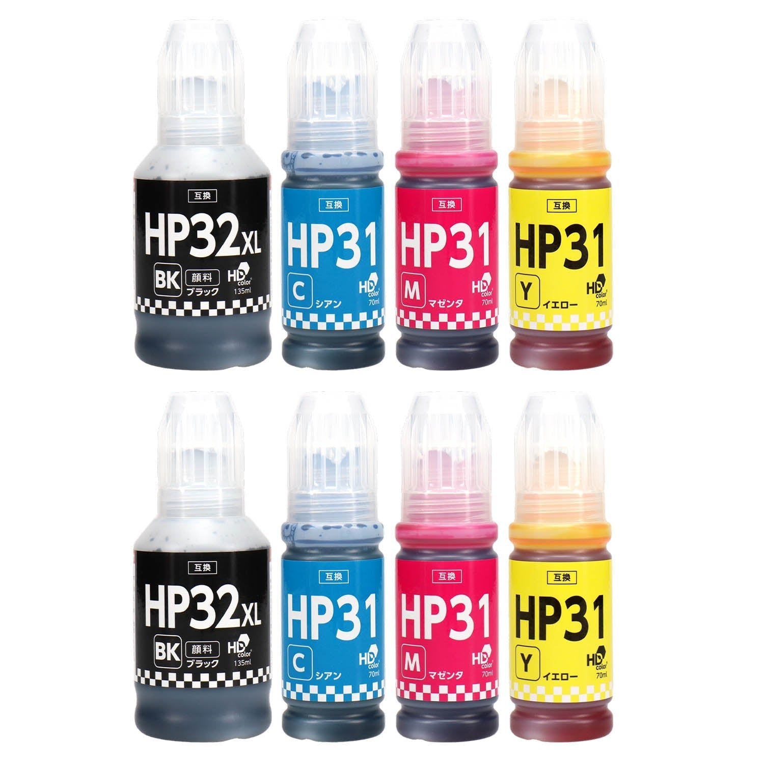 HP用 HP31/32 互換インクボトル 4色セット