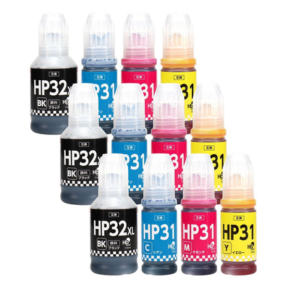HP用 HP31/32 互換インクボトル 4色セット