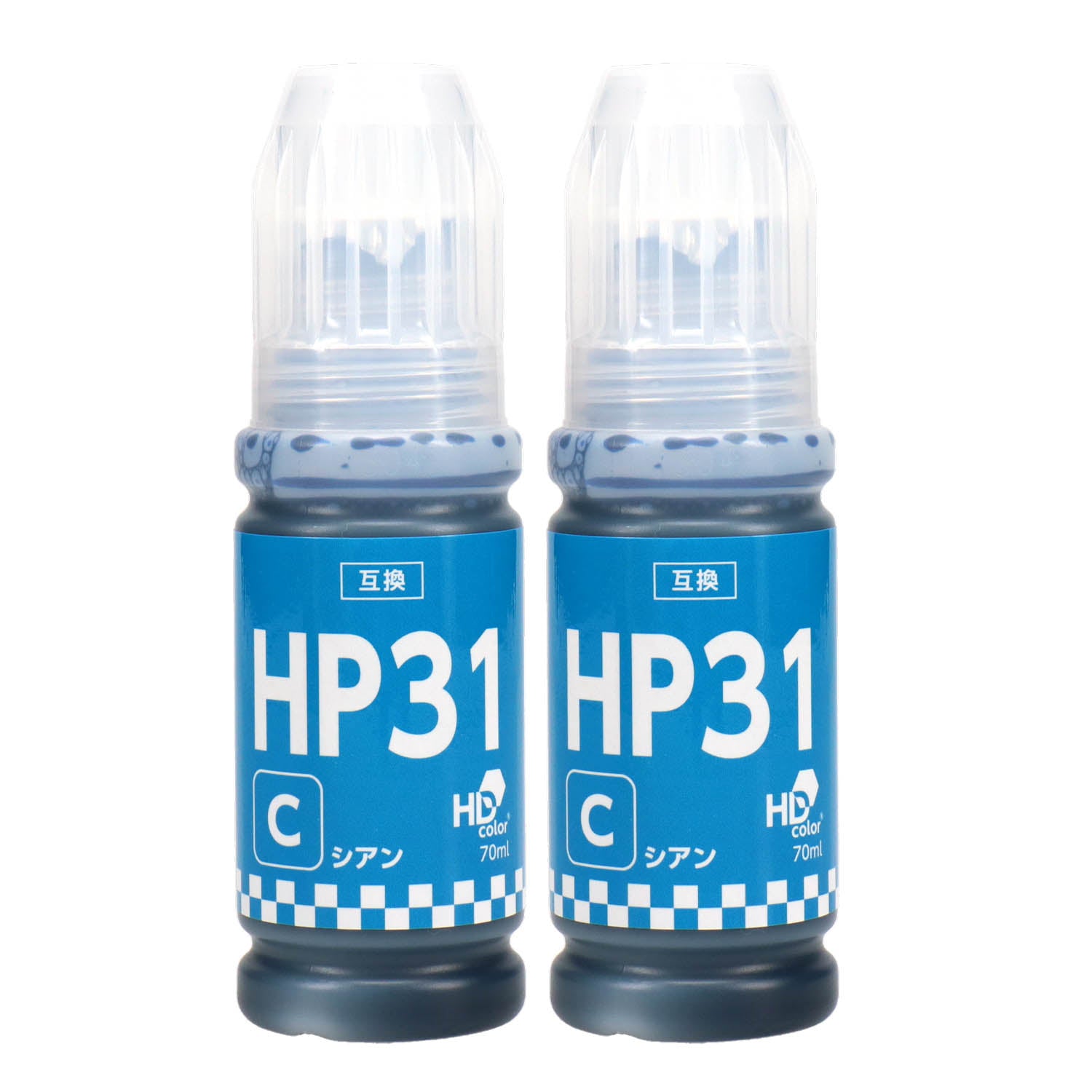 HP用 HP31 互換インクボトル シアン