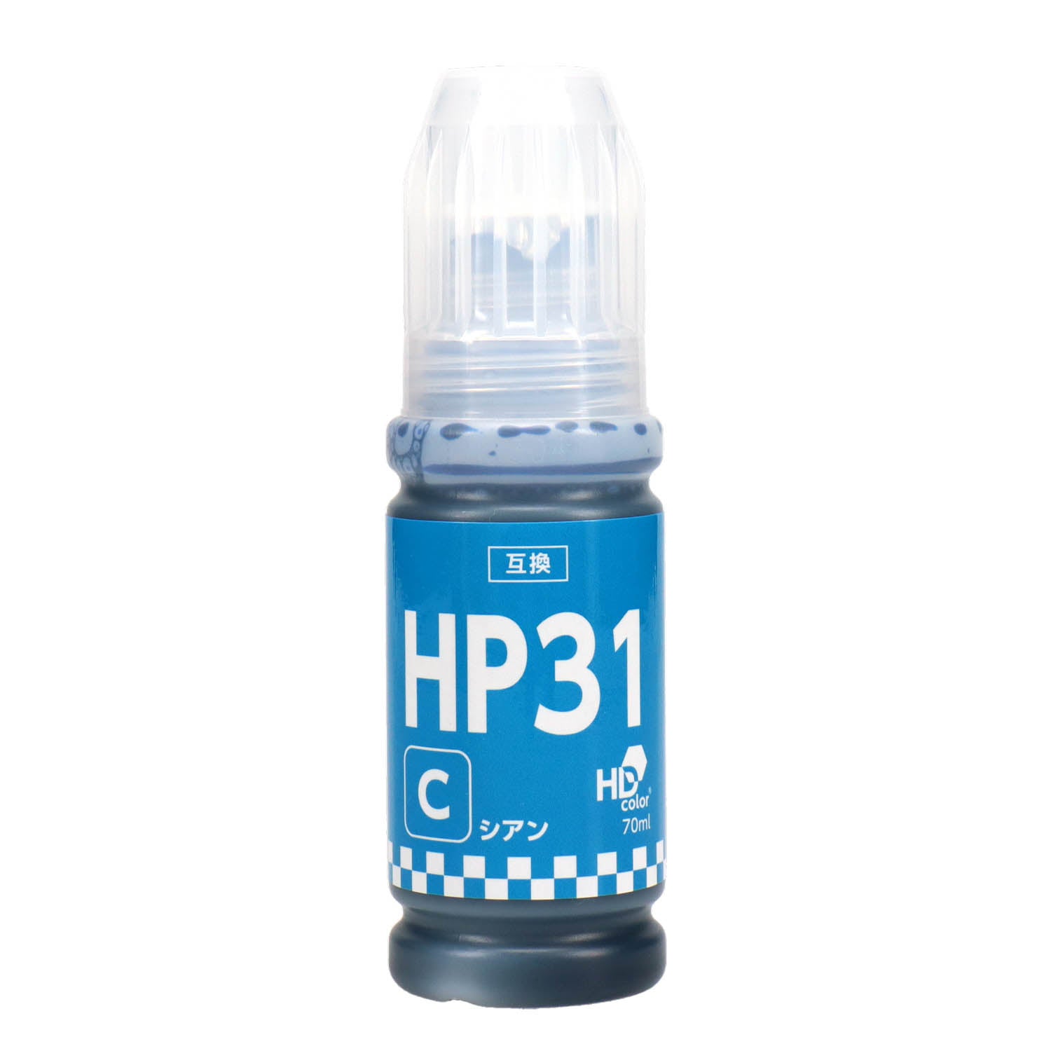 HP用 HP31 互換インクボトル シアン