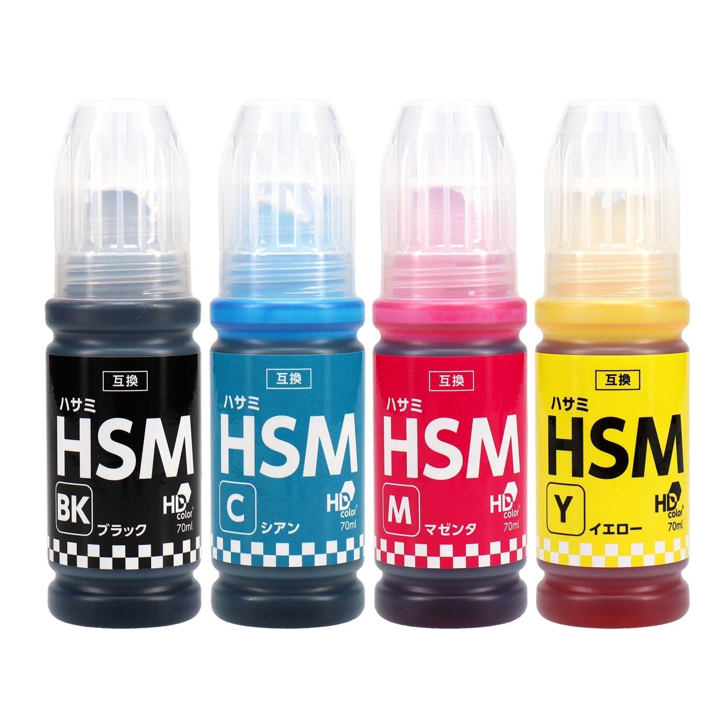 エプソン用 HSM (ハサミ) 互換インクボトル 4色セット