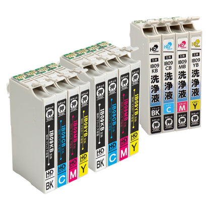 エプソン用 IB09CL4B (電卓) 洗浄カートリッジ 4色セット+洗浄カートリッジ 大容量