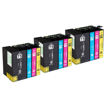 エプソン用 IC4CL75 (ふで) 互換インク 4色セット 大容量