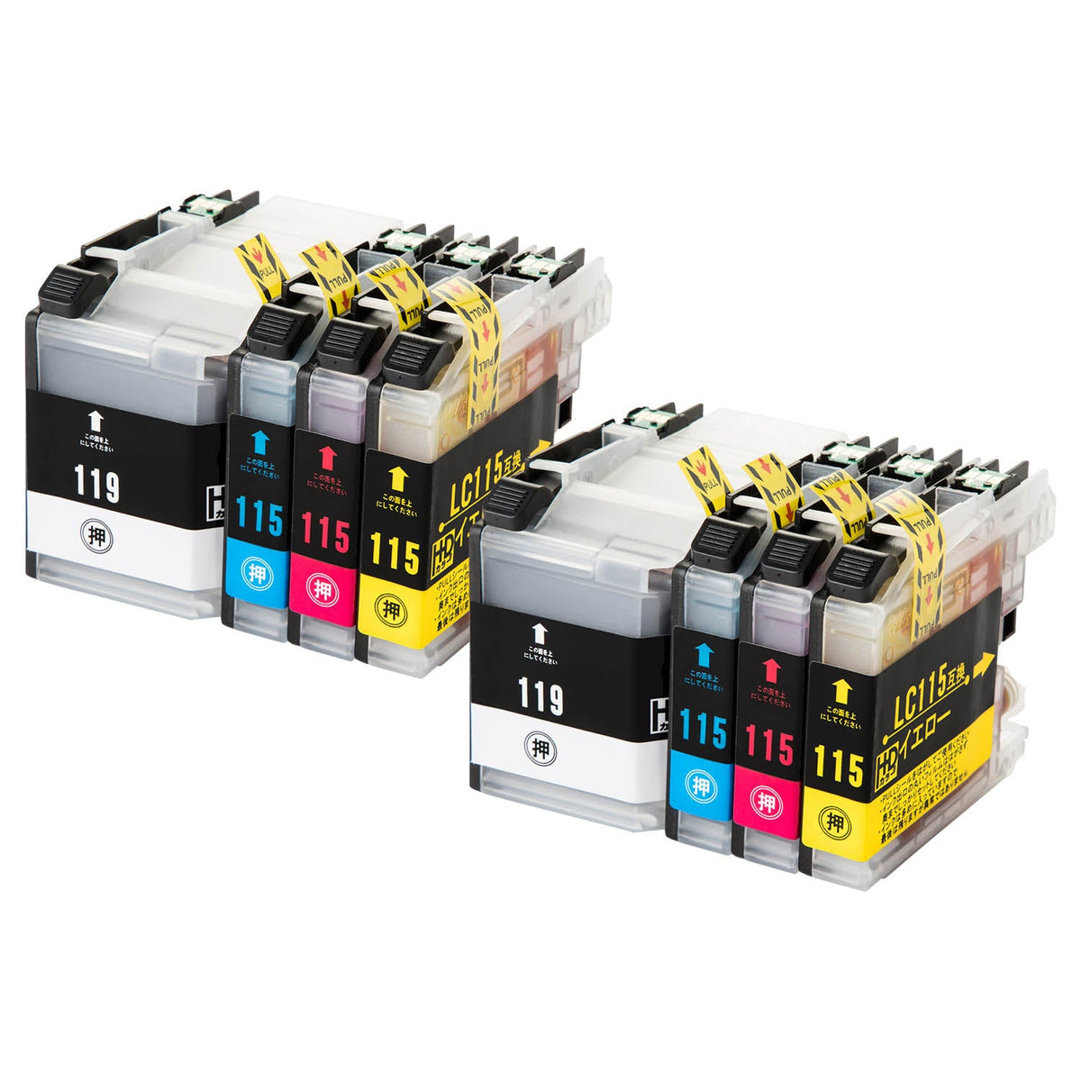 ブラザー用 LC119/115-4PK 互換インク 4色セット 大容量 – インクの 