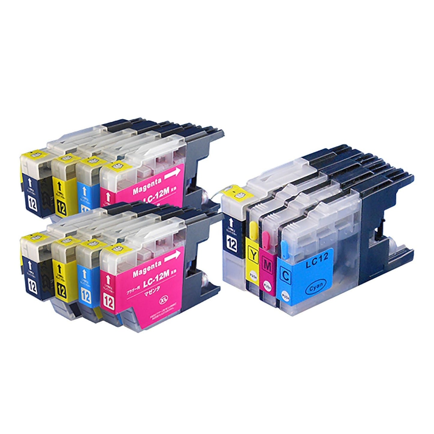 ブラザー用 LC12-4PK 互換インクと洗浄カートリッジのセット