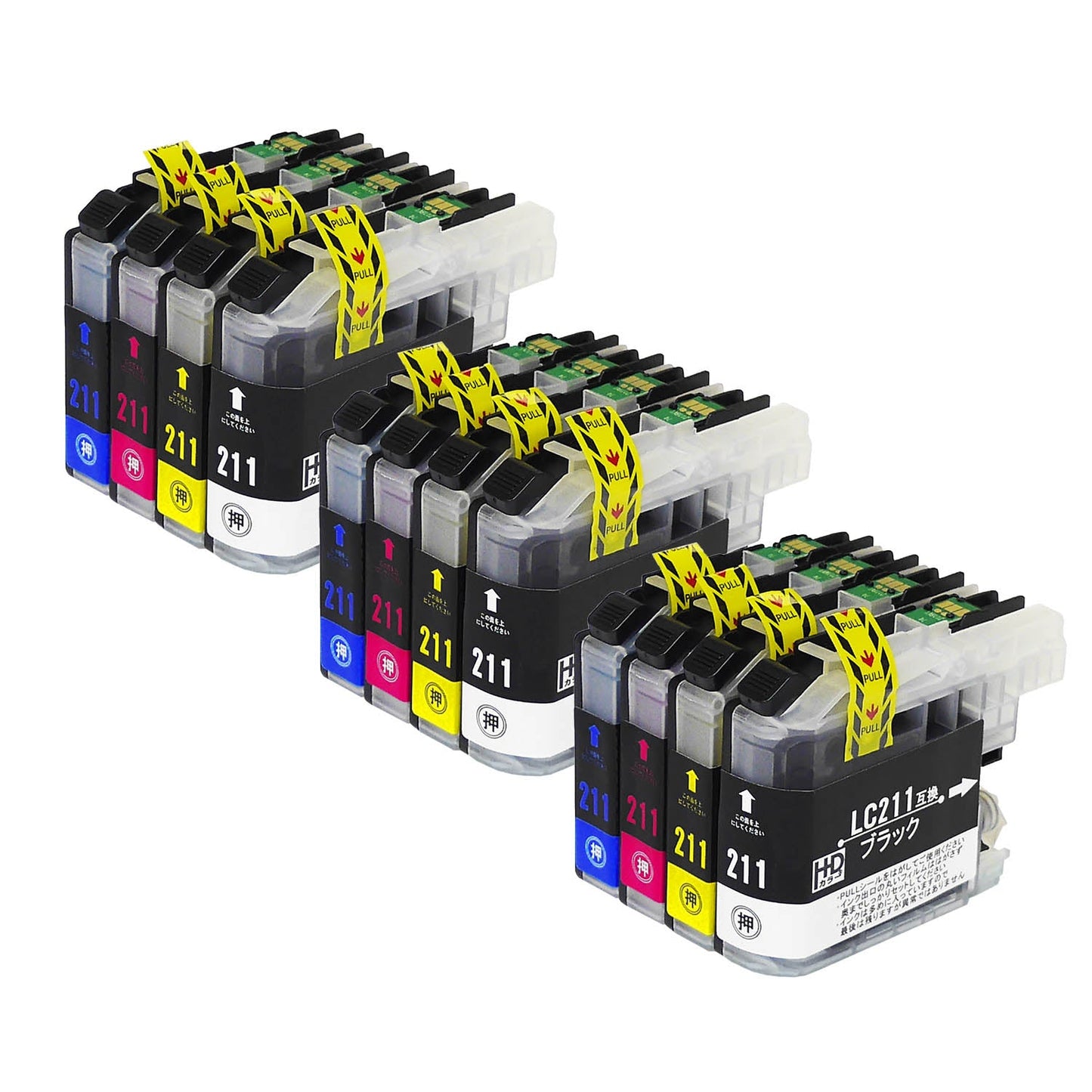 ブラザー用 LC211-4PK 互換インク 4色セット