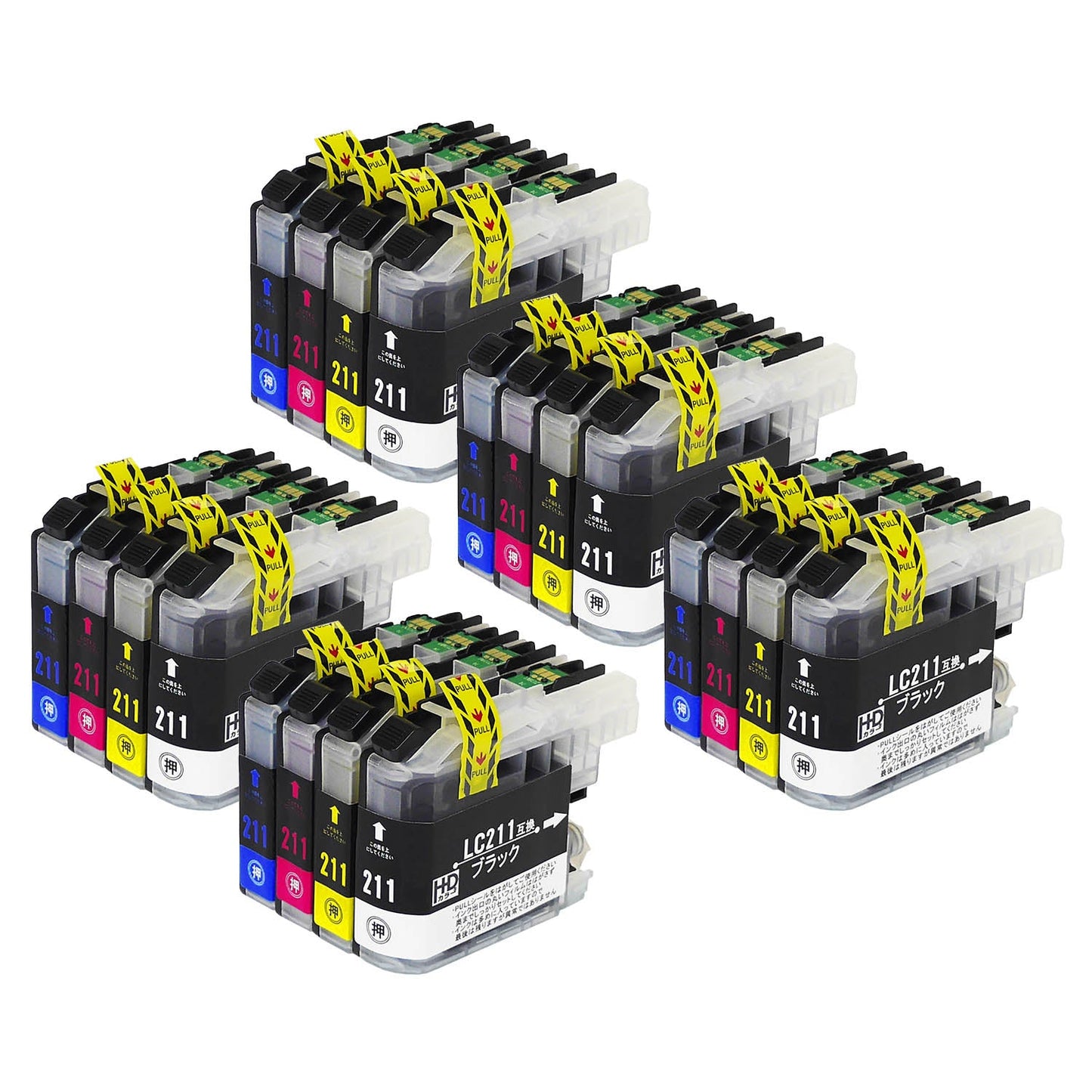 ブラザー用 LC211-4PK 互換インク 4色セット