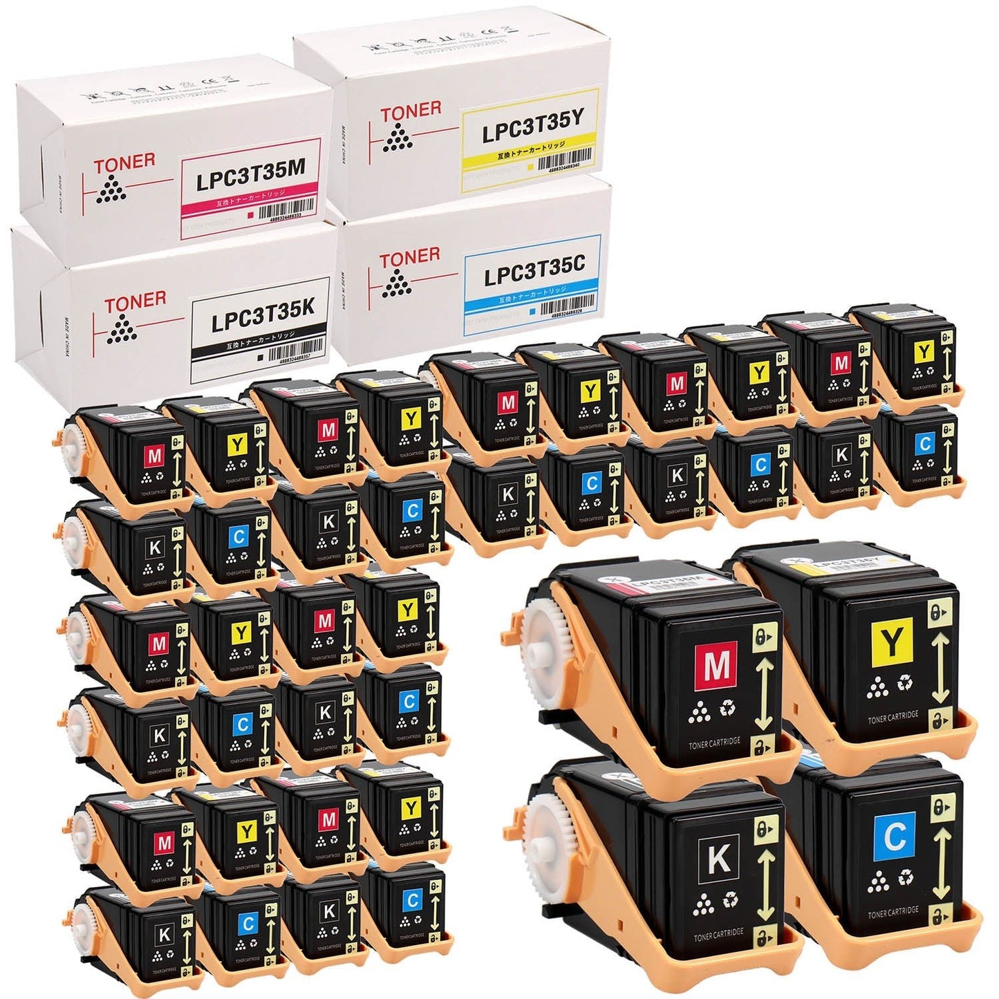エプソン用 LPC3T35 互換トナー 4色セット Mサイズ