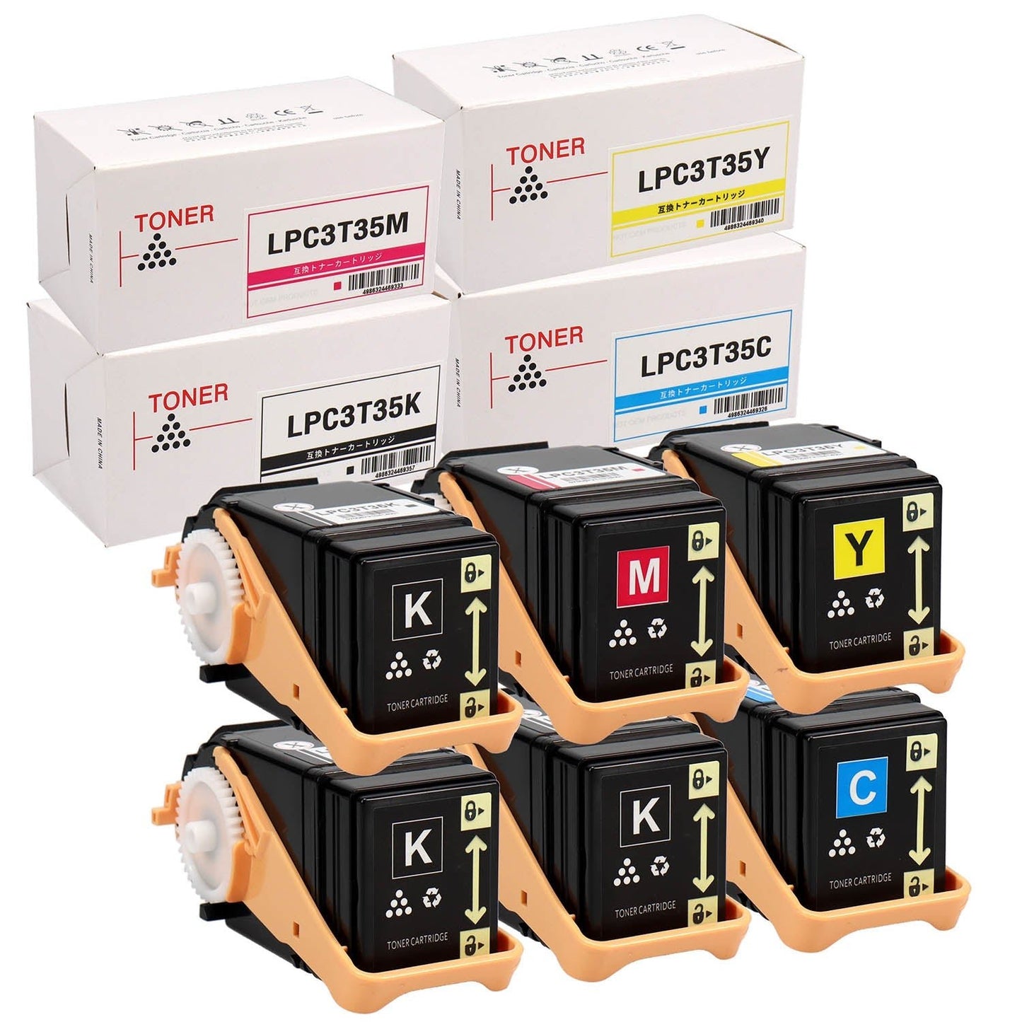 エプソン用 LPC3T35 互換トナー 4色セット Mサイズ