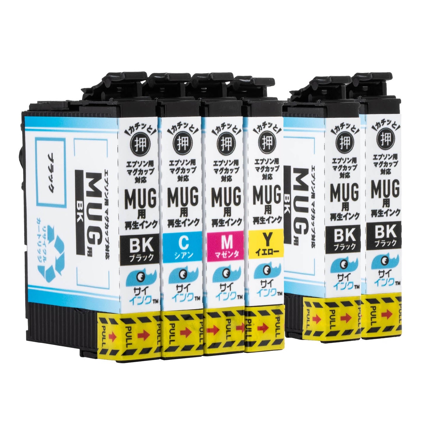 エプソン用 MUG-4CL (マグカップ) リサイクルインク 4色セット
