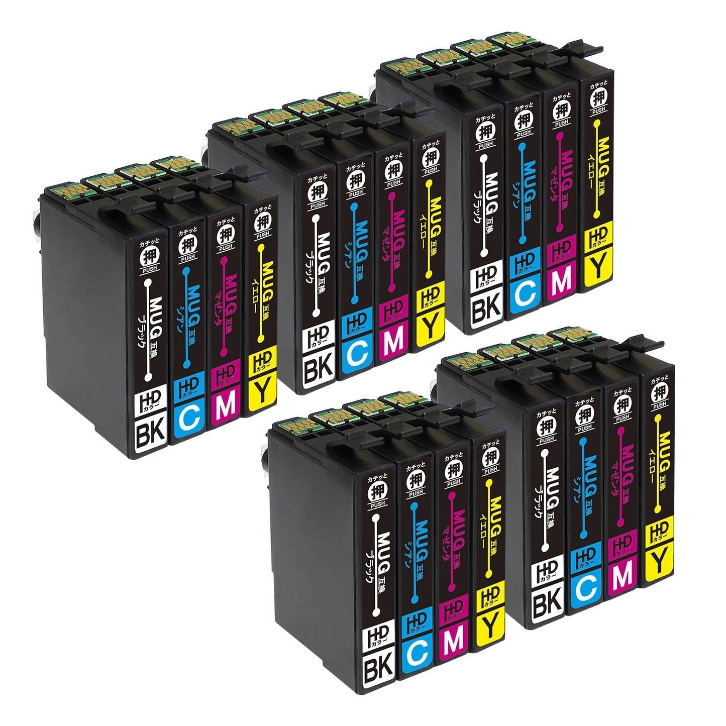 エプソン用 MUG-4CL (マグカップ) 互換インク 4色セット