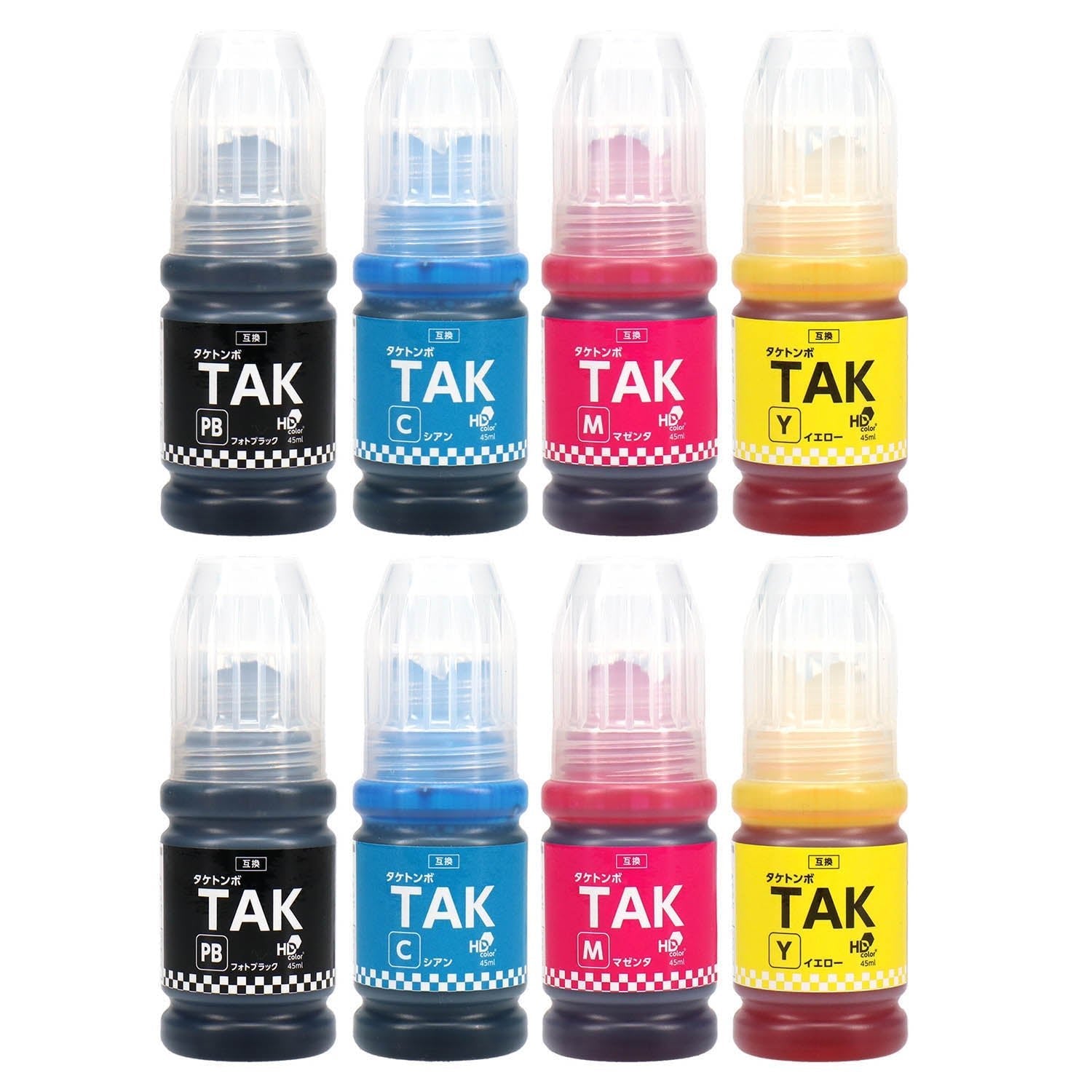 エプソン用 TAK-4CL (タケトンボ) 互換インクボトル 4色セット