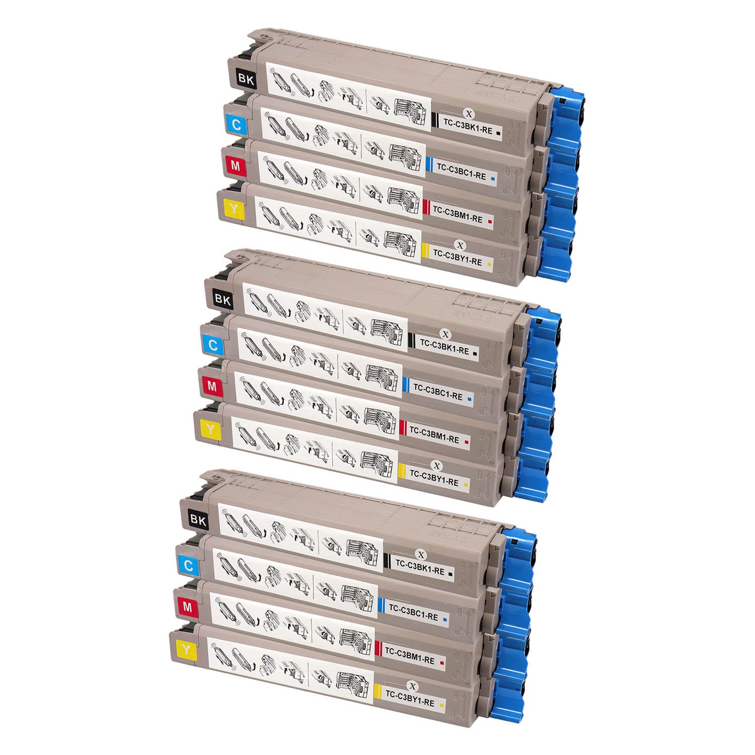 OKI用 TC-C3B1 リサイクルトナー 4色セット – インクのチップス本店