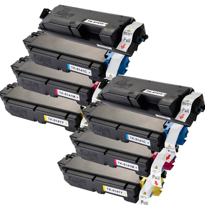 京セラ用 TK-5141 リサイクルトナー 4色セット 廃トナーボックス付