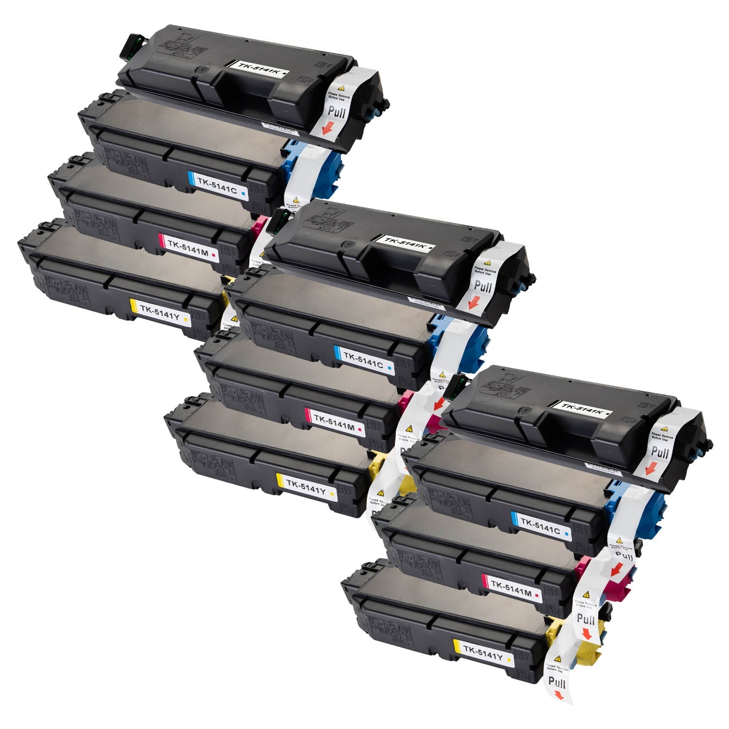 京セラ用 TK-5141 リサイクルトナー 4色セット 廃トナーボックス付