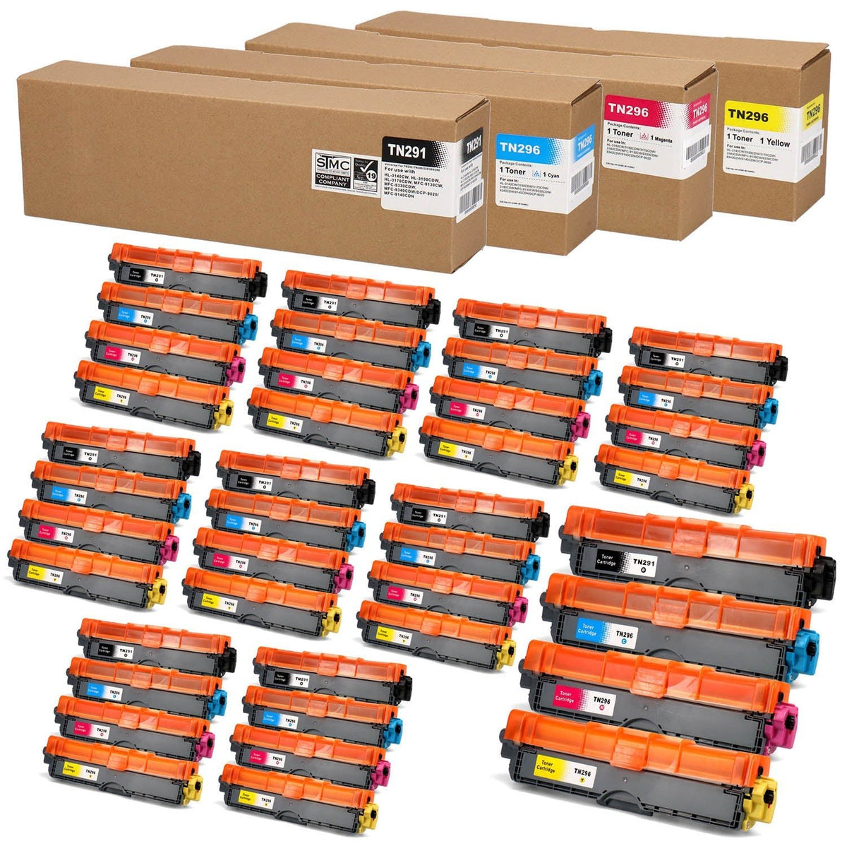 ブラザー用 TN-291/296 互換トナー 4色セット – インクのチップス本店