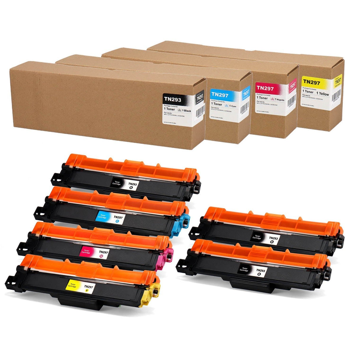 TN-293 TN-297 互換トナーカートリッジ 4色セット – インクのチップス本店