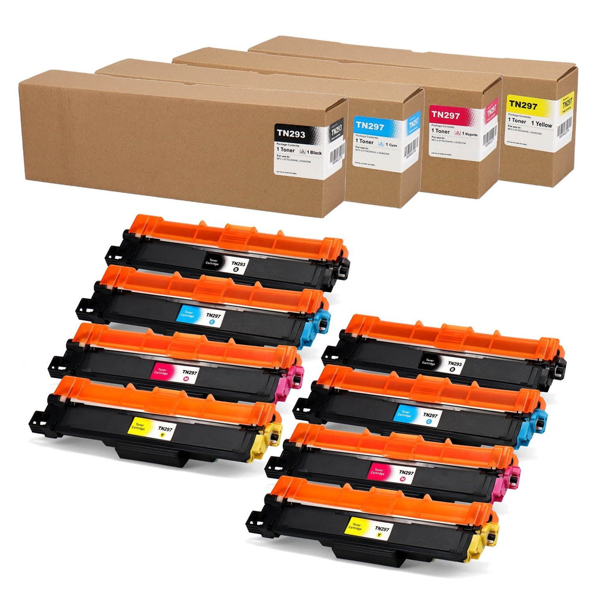 TN-293 TN-297 互換トナーカートリッジ 4色セット – インクのチップス本店