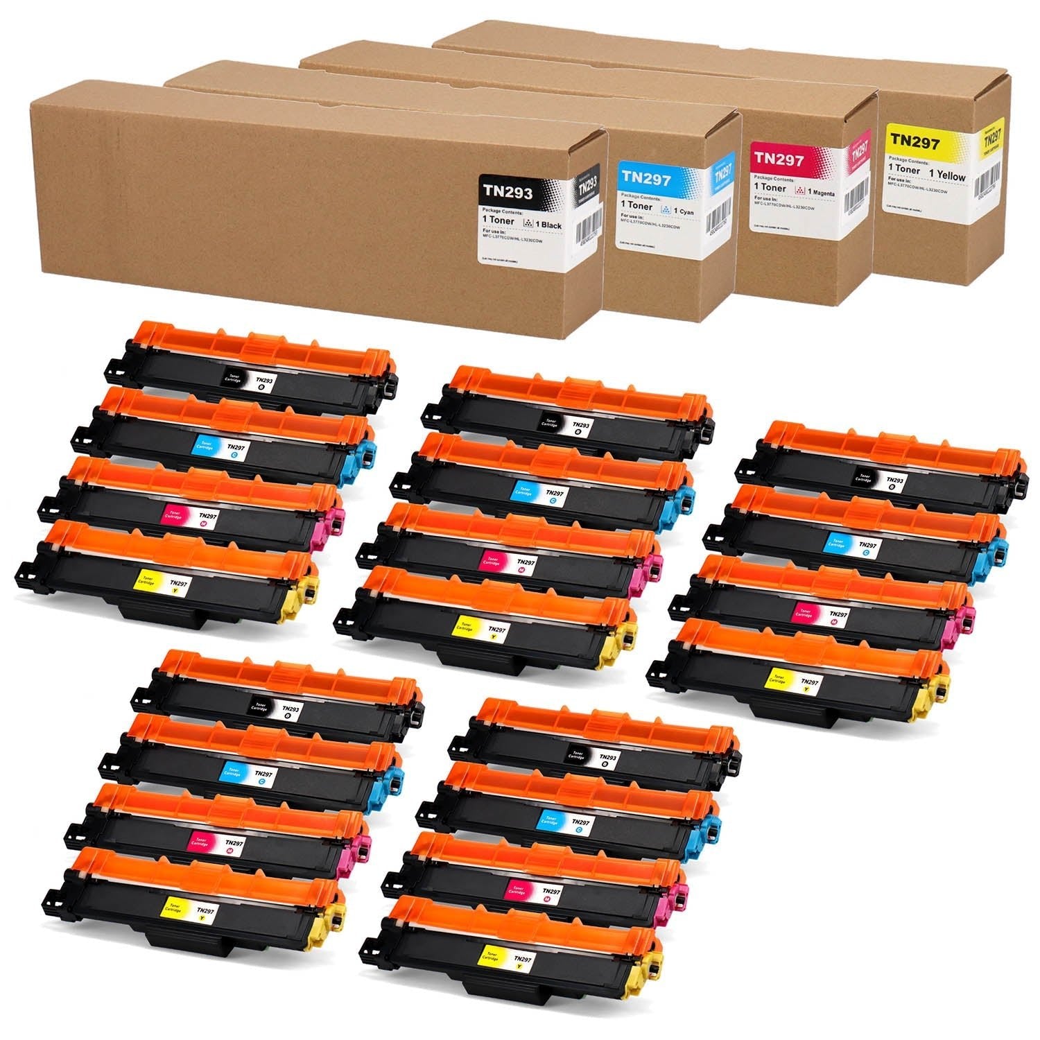 ブラザー用 TN-293/297 互換トナー 4色セット