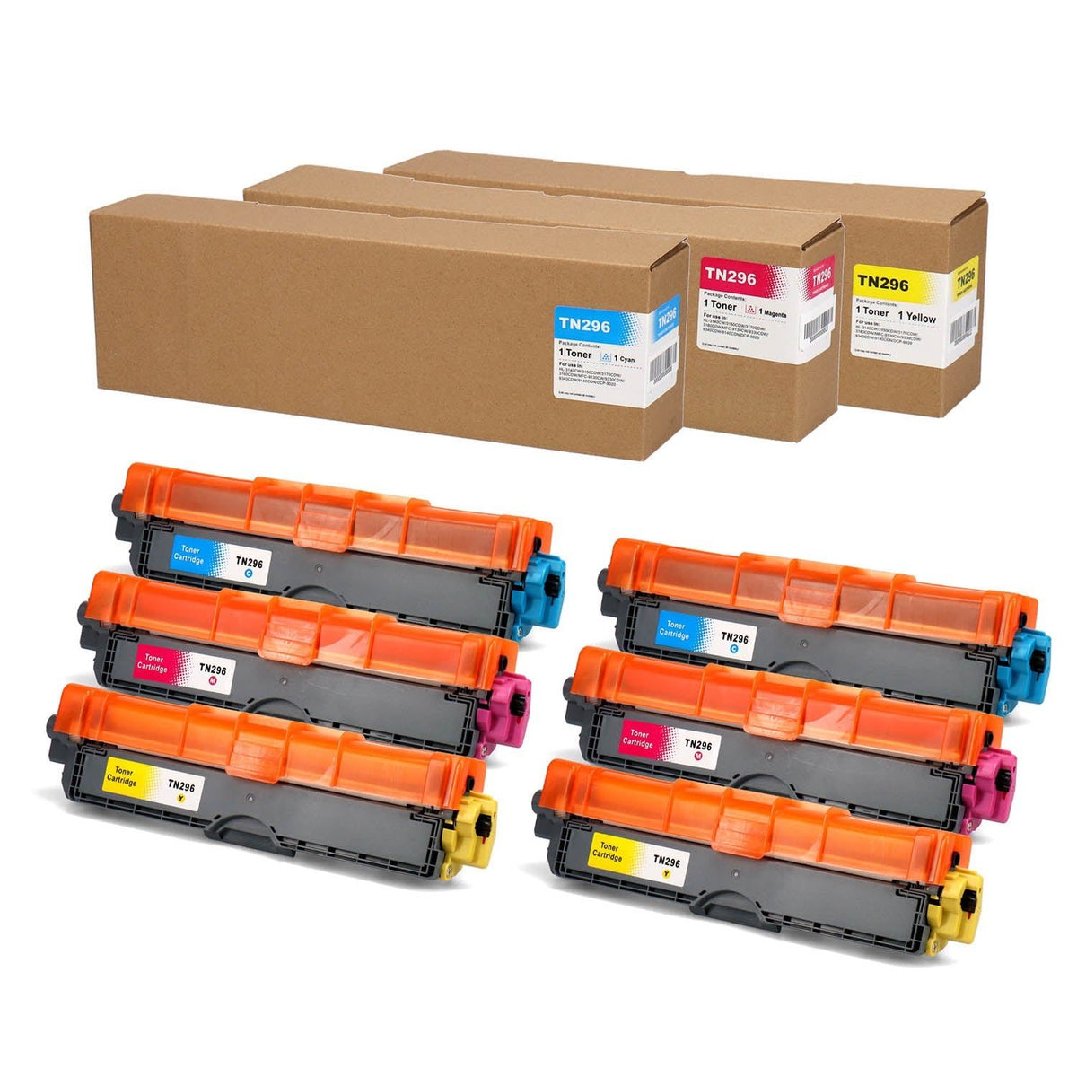ブラザー用 TN-296 互換トナー カラー3色 – インクのチップス本店