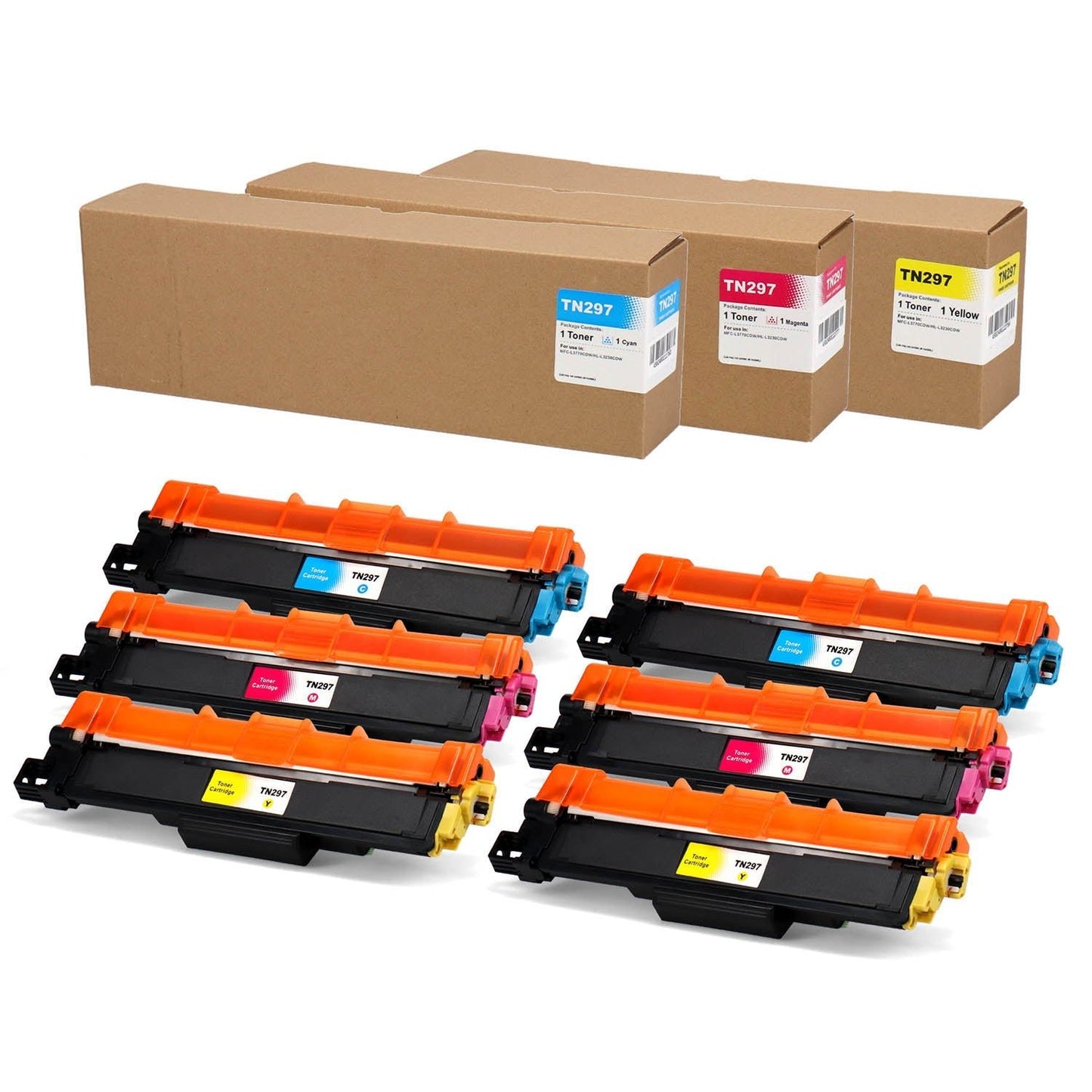 ブラザー用 TN-297 互換トナー カラー3色