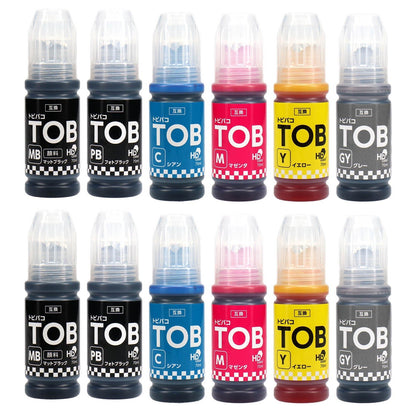 エプソン用 TOB (トビバコ) 互換インクボトル 6色セット