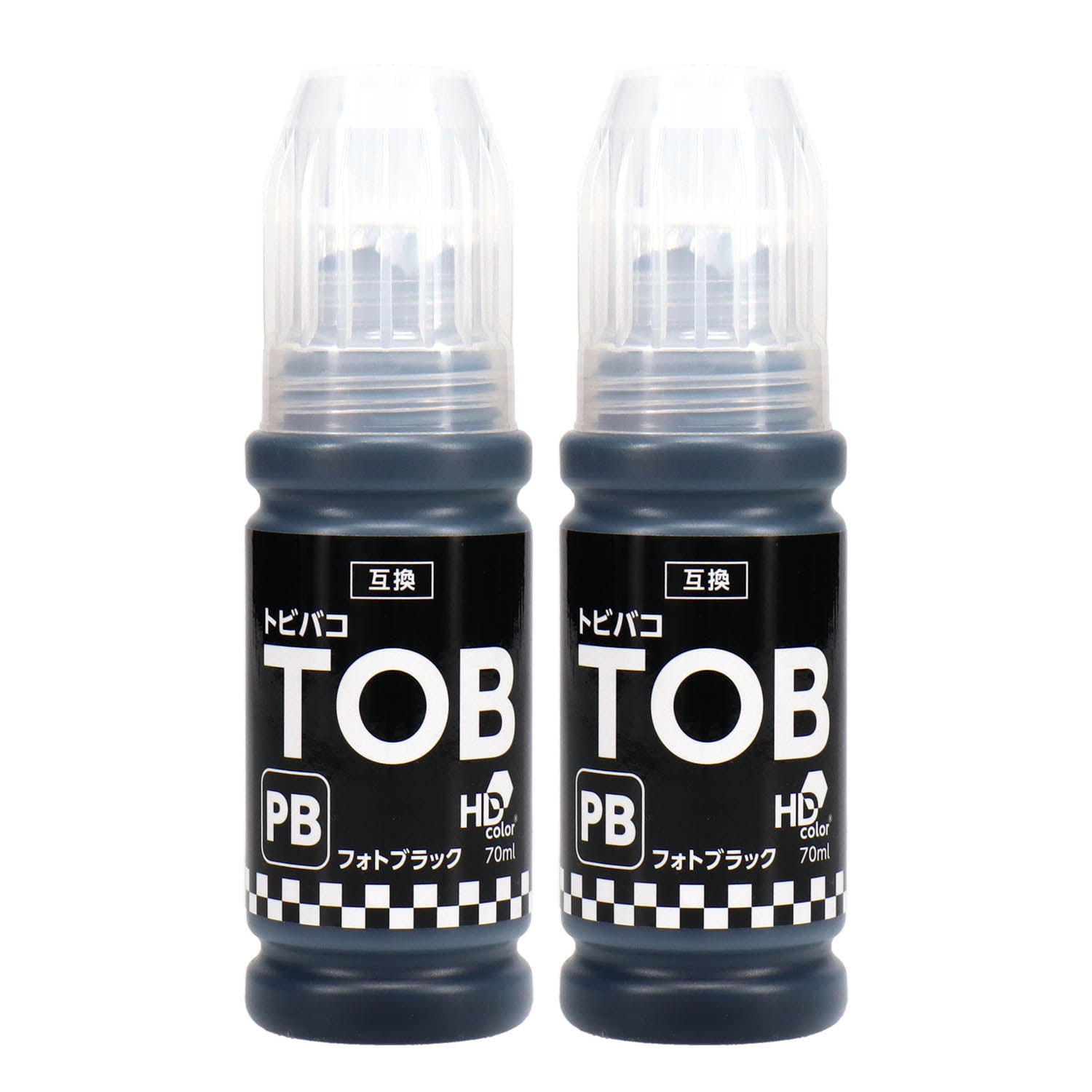 エプソン用 TOB-PB (トビバコ)  互換インクボトル フォトブラック フォトブラック×2