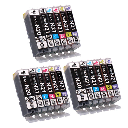 キヤノン用 XKI-N21+N20/6MP 互換インク 6色セット